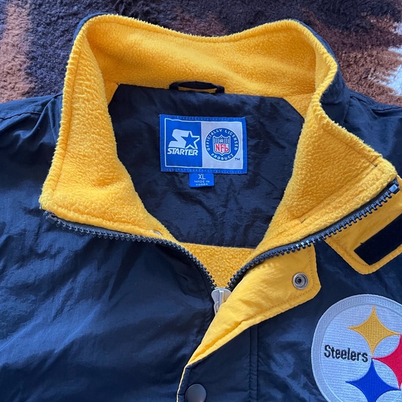 Rare VTG Deadstock Pittsburgh Steelers starter jacket windbreaker bomber - Picture 3 of 4